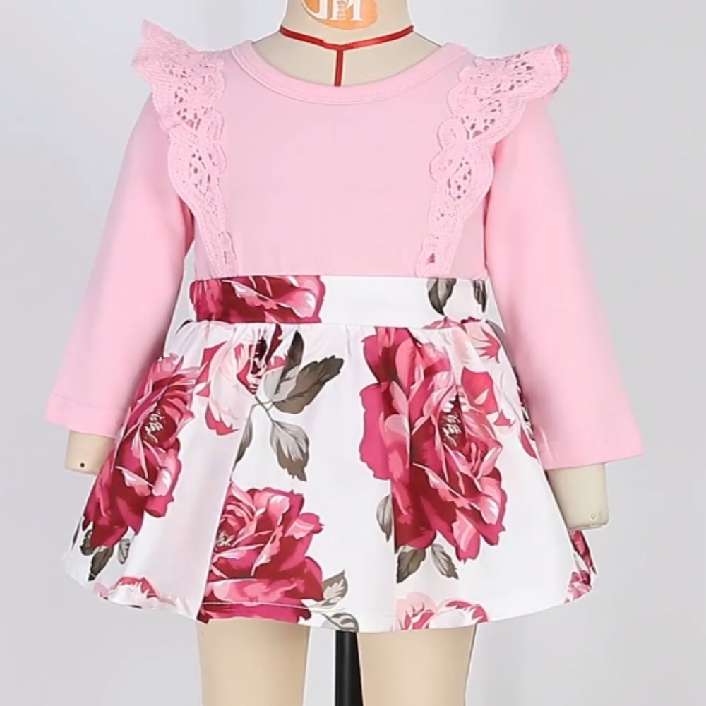 Baby Girl 80 cm (12-18 mo) long-sleeve dress with romper